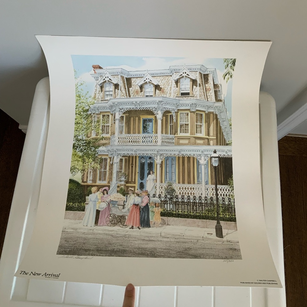 Walter Campbell The New Arrival Ltd Edition Print of 850 Size 19 X 16 inches